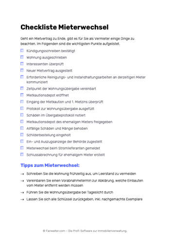 Checkliste_Mieterwechsel